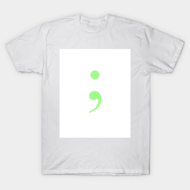 Semicolon T-Shirt by ZoeBaruch